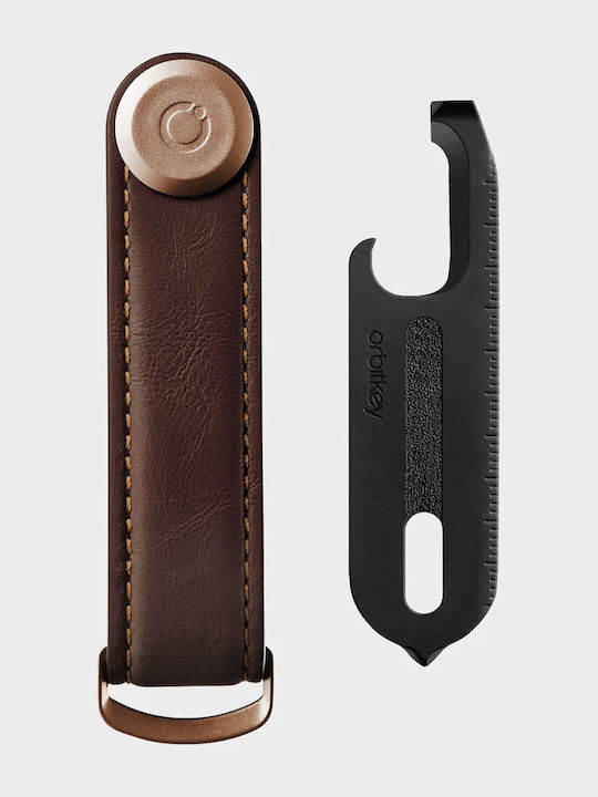 Orbitkey Ключодържател Кожен Еспресо
