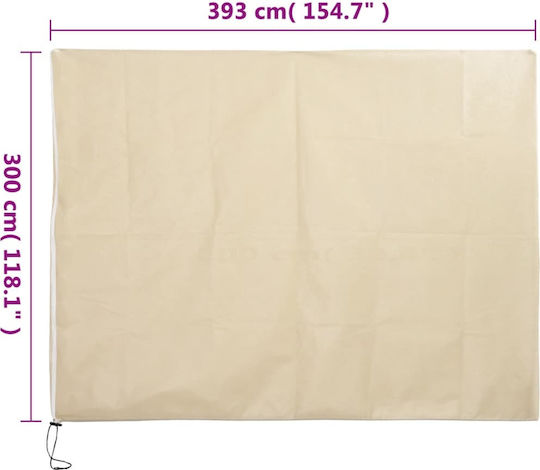 vidaXL 364881 Antifreeze Cover 70g/m² 3x3.93m Beige