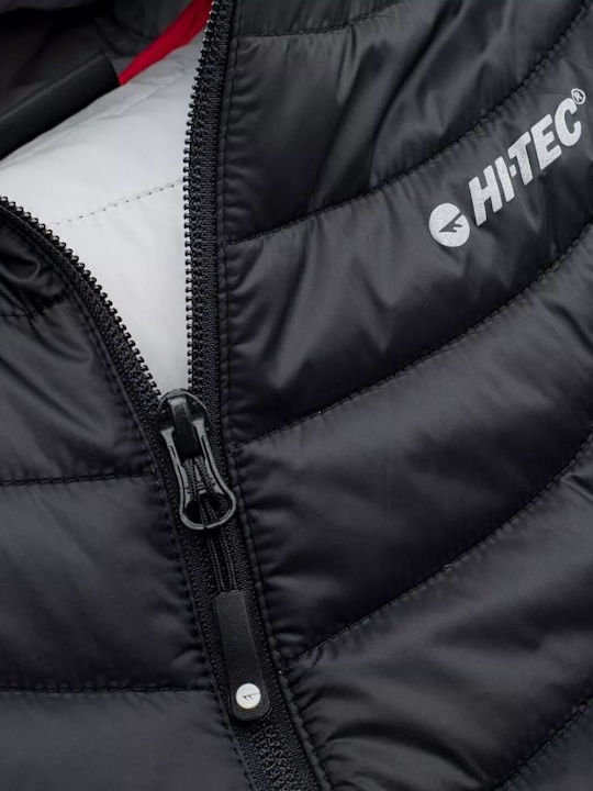 Scurtă Jachetă de femei Fără mâneci Puffer Negru
