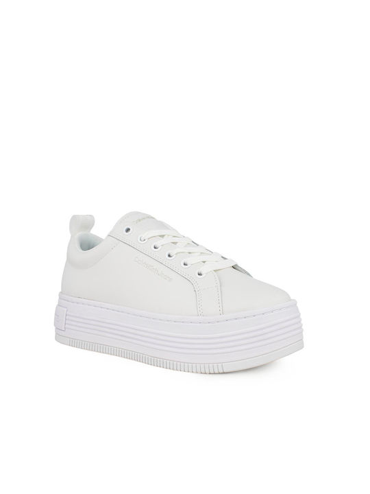 Calvin Klein Bold Flatf Flatforms Sneakers White