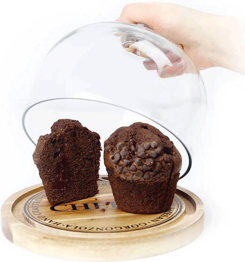 Hit Cheese Dish Wooden Transparent