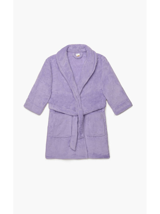 Minerva Παιδική Ρόμπα Χειμωνιάτικη Fleece Lavender 5207395020018 Minerva Παιδική Ρόμπα Χειμωνιάτικη Fleece Lavender 5207395020018