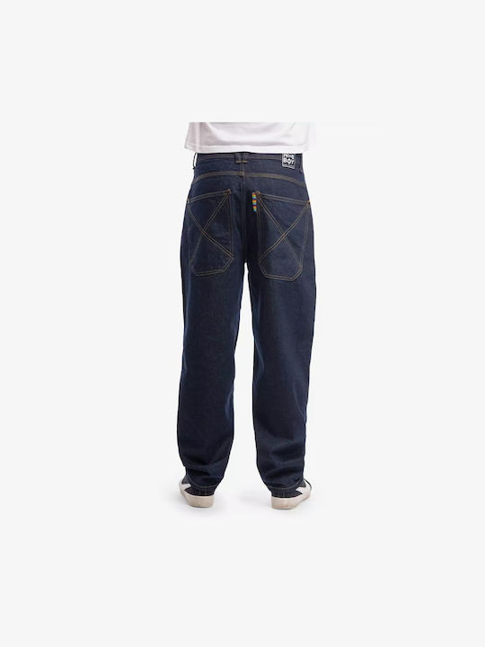 Homeboy X-tra Παντελόνι Τζιν Cropped Loose Baggy Fit Indigo Homeboy X-tra Παντελόνι Τζιν Cropped Loose Baggy Fit Indigo