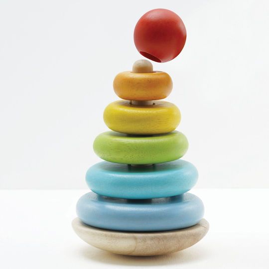Le Toy Van Pyramiden-Spielzeug Rainbow Stacker aus Holz
