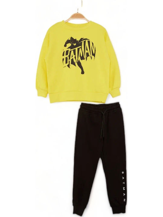 Kinder Sweatpants Set - Jogginganzug Yellow 2Stück Batman