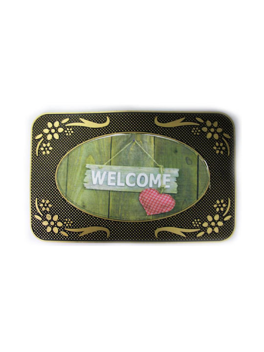 Viosarp Entrance Mat Carpet with Anti-slip Backing Grey 40x70cm (Various Designs)