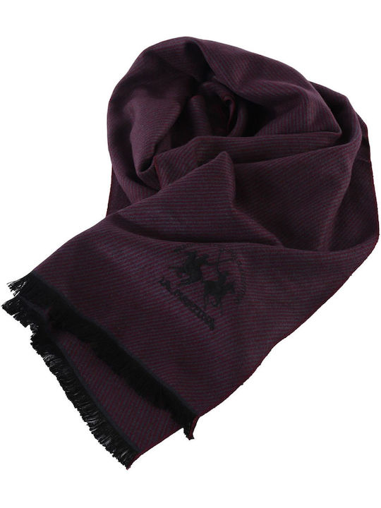 La Martina Men's Scarf Burgundy