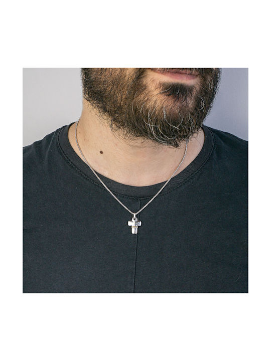 Borsari Men's Cross from Silver with Chain