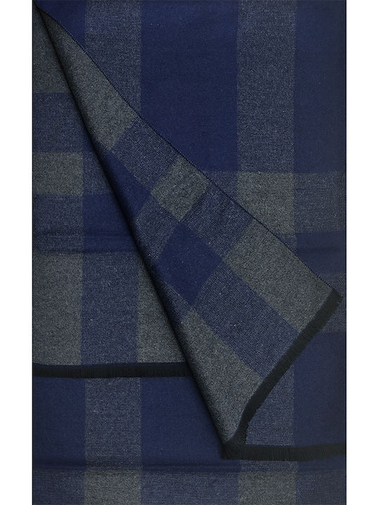 Gift-Me Men's Wool Scarf Blue