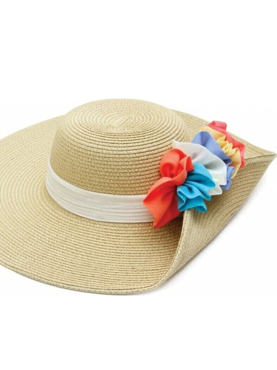V-store Frauen Rattangeflecht Hut Beige