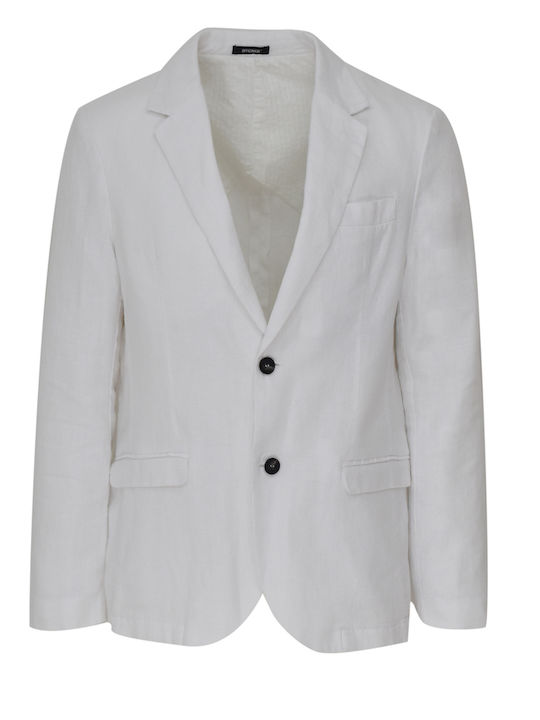 Officina36 Men's Summer Suit Jacket White.