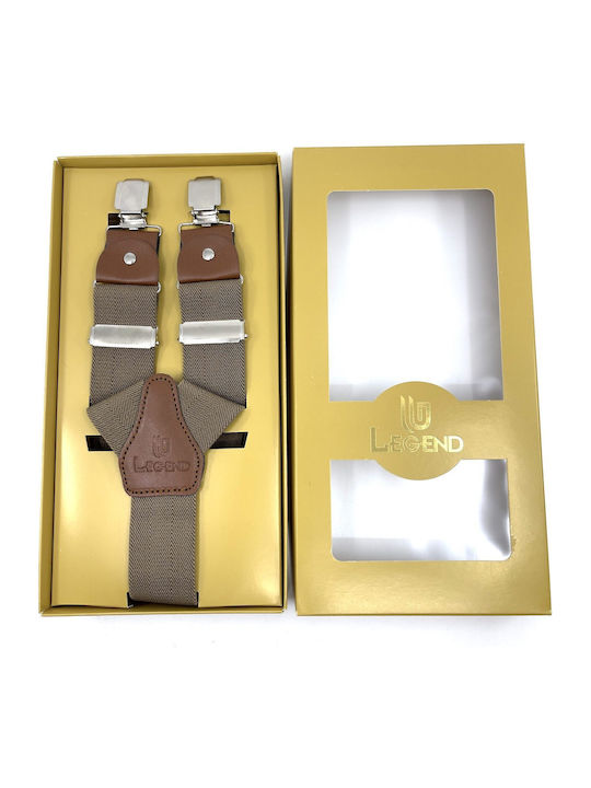 Legend Accessories Suspenders Monochrome Brown