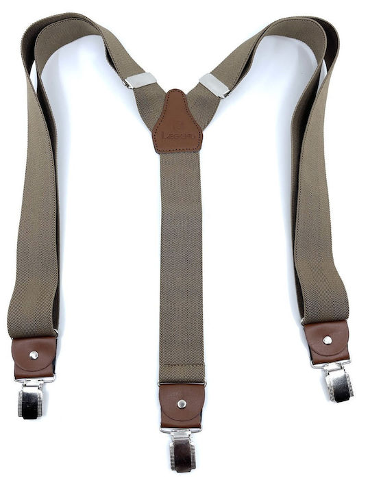 Legend Accessories Suspenders Monochrome Brown