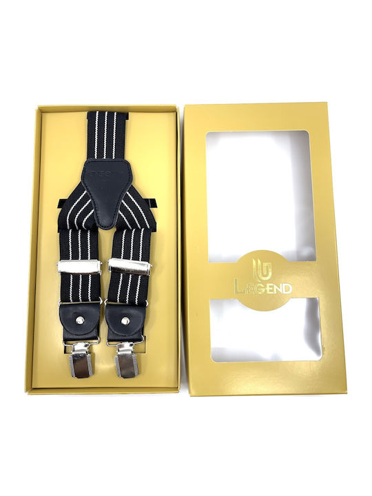 Legend Accessories Тиранти Отпечатани Black/White