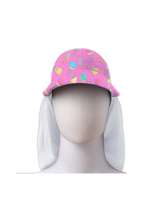 Slipstop Kids' Hat Fabric Sunscreen Pink