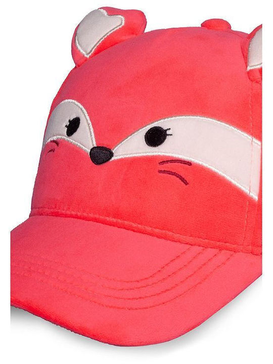 Difuzed Palarie Copii Jockey Tesatura Squishmallows Roșie
