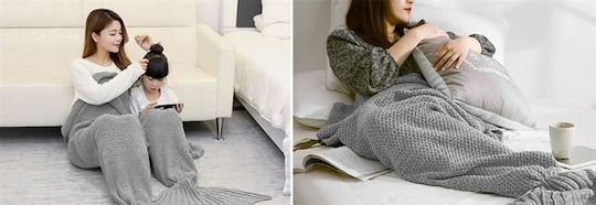 Iso Trade Sofadecke 110 x 225 cm Grau