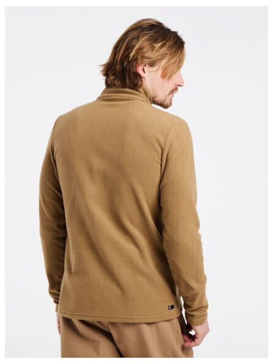 Long Sleeve Athletic Blouse Sandy Brown.