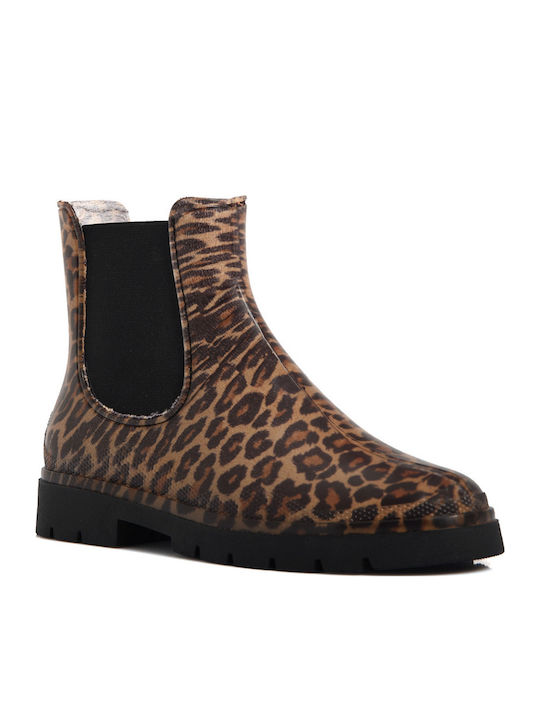 Damen Gummistiefel Braun