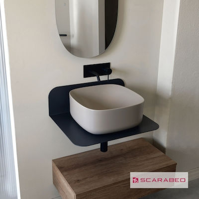 Scarabeo Plana 60 Bench without sink L60xW48xH20cm Black Matt