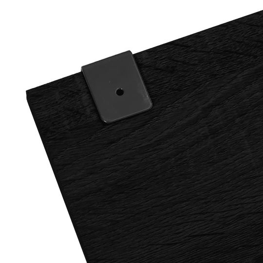 vidaXL Set de Mobilier Blat cu Lavoar & Oglindă Negru