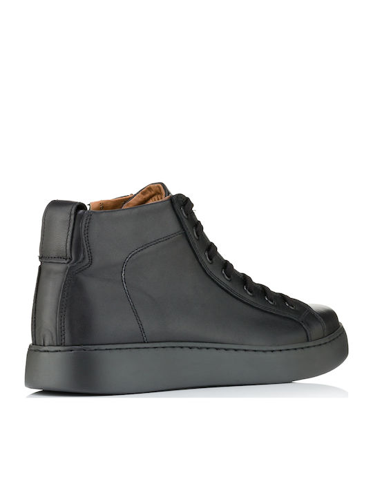 Leder Schwarz Herrenstiefel