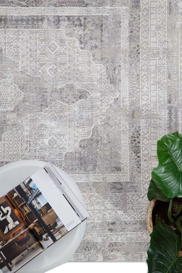 Royal Carpet Set Modern Covoare pentru dormitor Synthetic White Grey 11INF5915ABEDESET 3buc
