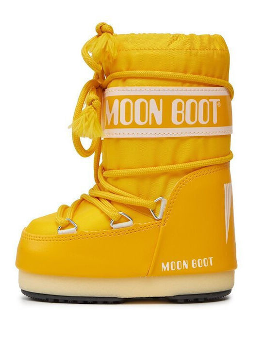 Kinder-Schneestiefel mit Schnürsenkeln Gelbe