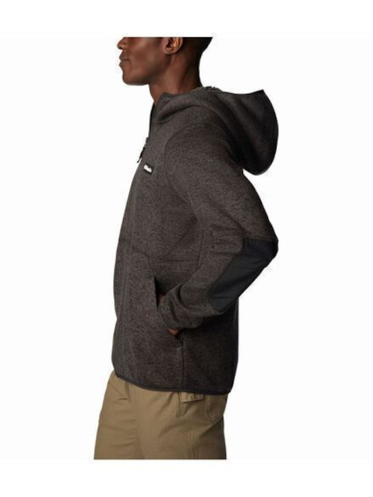 Ζακέτα με Κουκούλα Black Heather