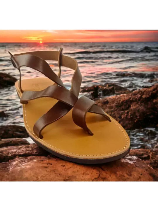 Herrensandalen in Braun Farbe