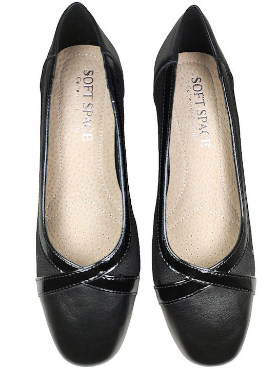 Moenia Anatomic Black Low Heels