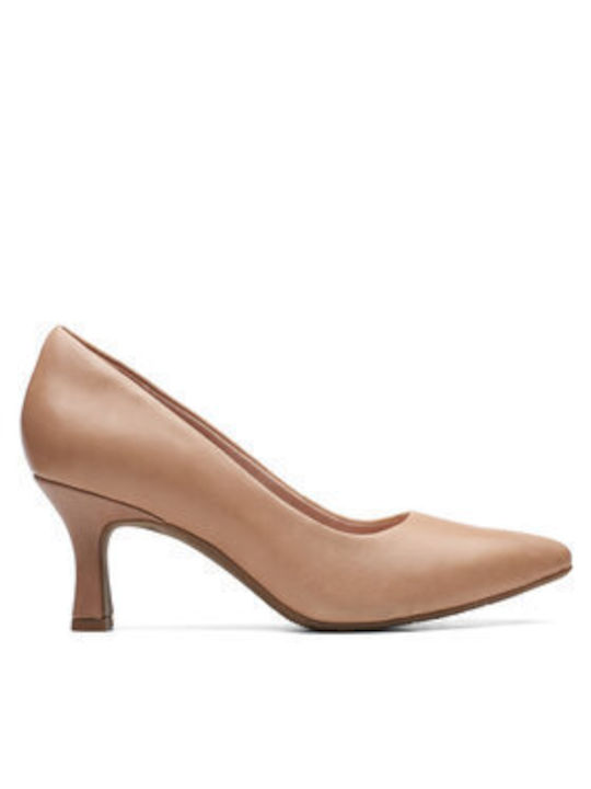 Beige Medium Heels