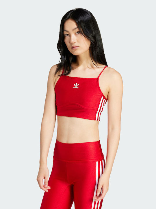 Adidas Γυναικείο Μπουστάκι Κόκκινο