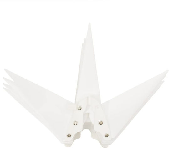 vidaXL Weihnachtlicher Dekorativer Anhänger Stern Kunststoff Weiß 1Stück