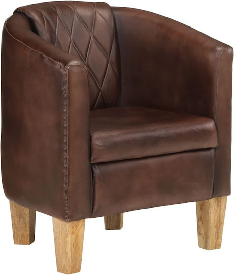 Πολυθρόνα 58x54x70cm Ανοιχτό Καφέ Πολυθρόνα 58x54x70cm Ανοιχτό Καφέ