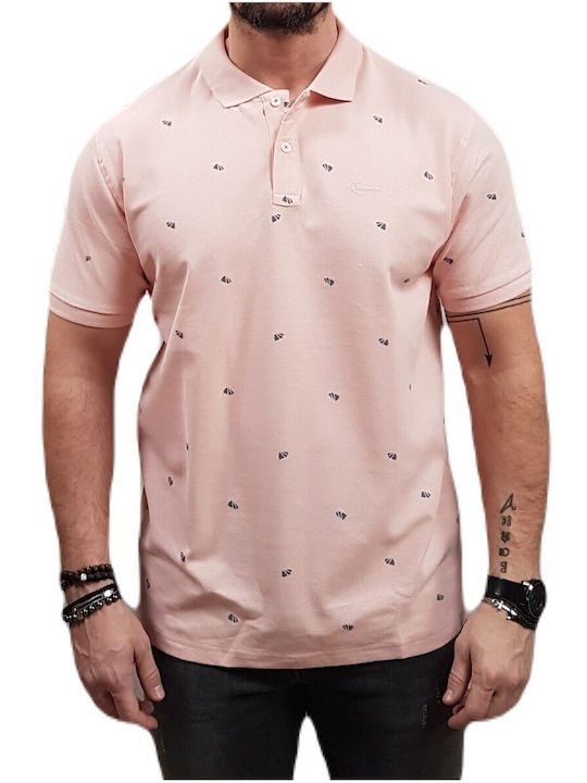 Rebase Herren Kurzarmshirt Pink