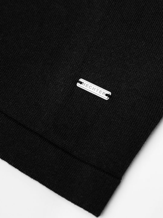 Polo Langarm-Pullover Schwarz