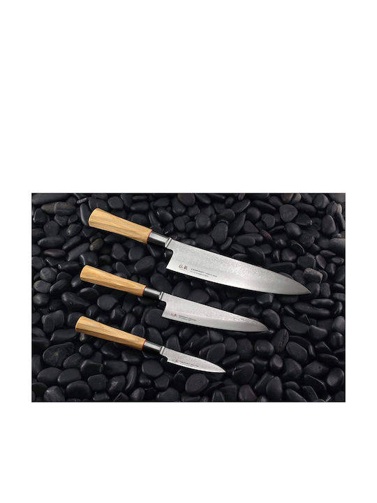 Senzo Suncraft Twisted Octagon Messer Chefkoch aus Damaststahl 20cm
