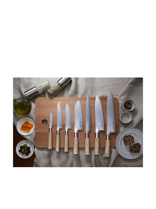 Senzo Suncraft Twisted Octagon Messer Santoku aus Damaststahl 16.7cm