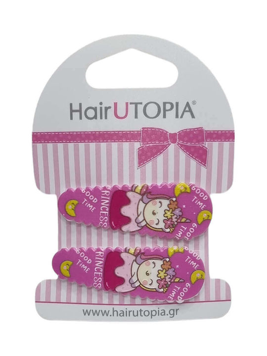 Hair Utopia Set de Agrafe pentru Copii cu Cu clemă Unicorn - Licornă 2buc