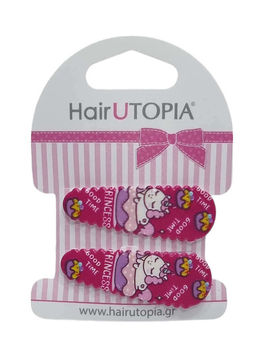 Hair Utopia Set de Agrafe pentru Copii cu Cu clemă Unicorn - Licornă 2buc