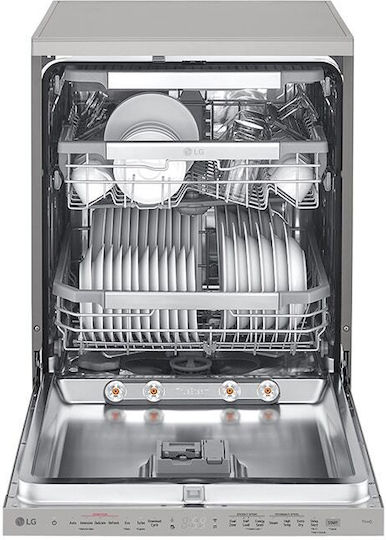 LG Freistehender Geschirrspüler mit Wi-Fi für 14 Gedecke B60xH85cm Inox