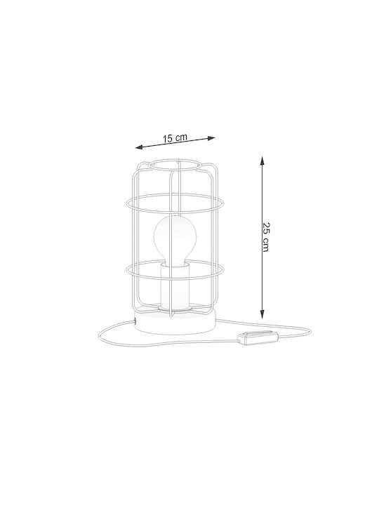 Sollux Tisch Dekorative Lampe Schwarz