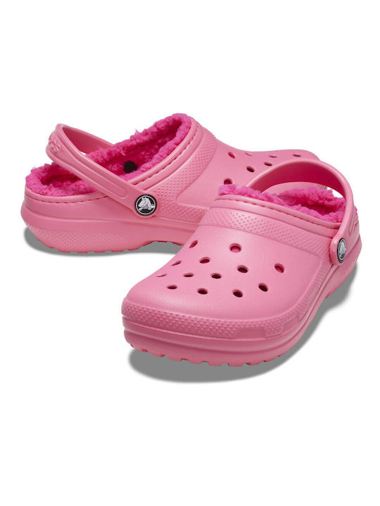 Crocs Ανατομικές Παιδικές Παντόφλες Ροζ