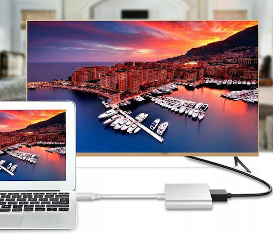 Μετατροπέας HDMI male σε HDMI female Γκρι 1τμχ CO2-0116