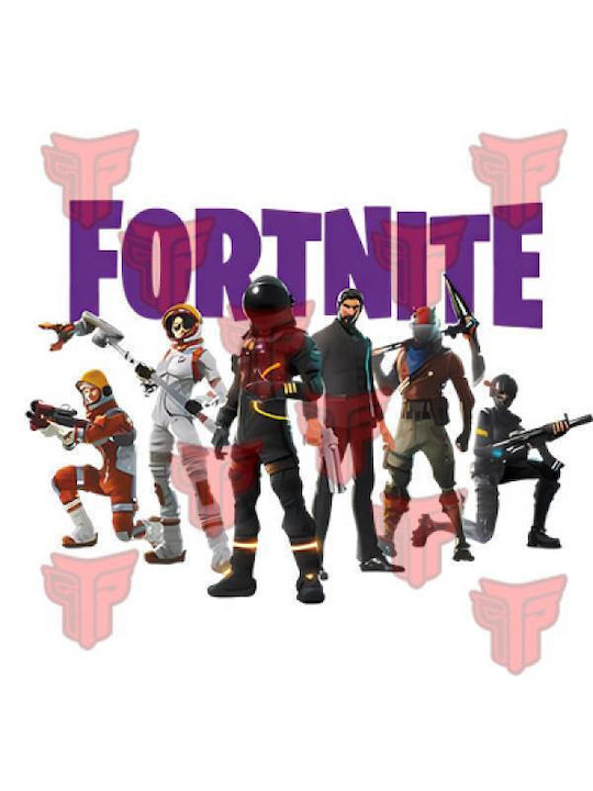 Takeposition Z-cool Φούτερ Ζακέτα με Κουκούλα Fortnite Λευκή