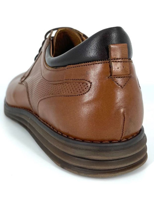 Men's Leather Casual Shoes Taba/Black