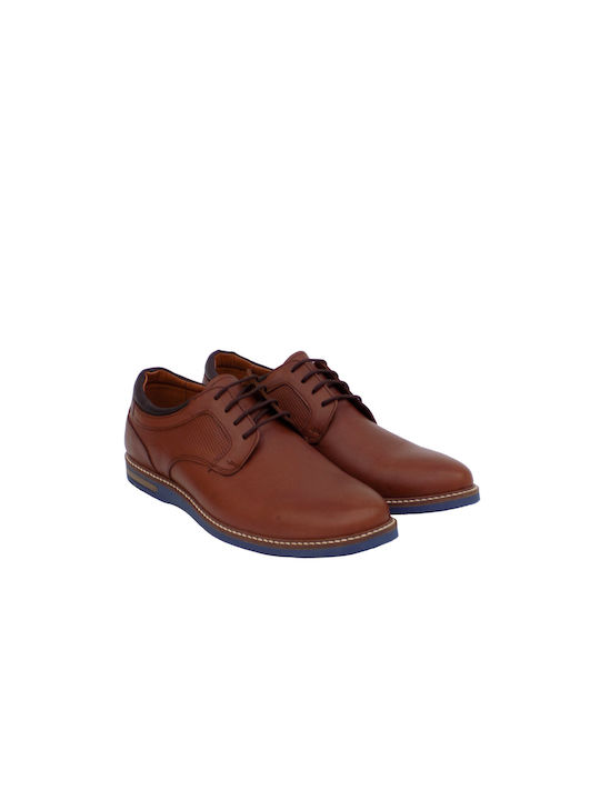 Antonio Shoes Δερμάτινα Ανδρικά Casual Παπούτσια Ταμπά/Μπλε