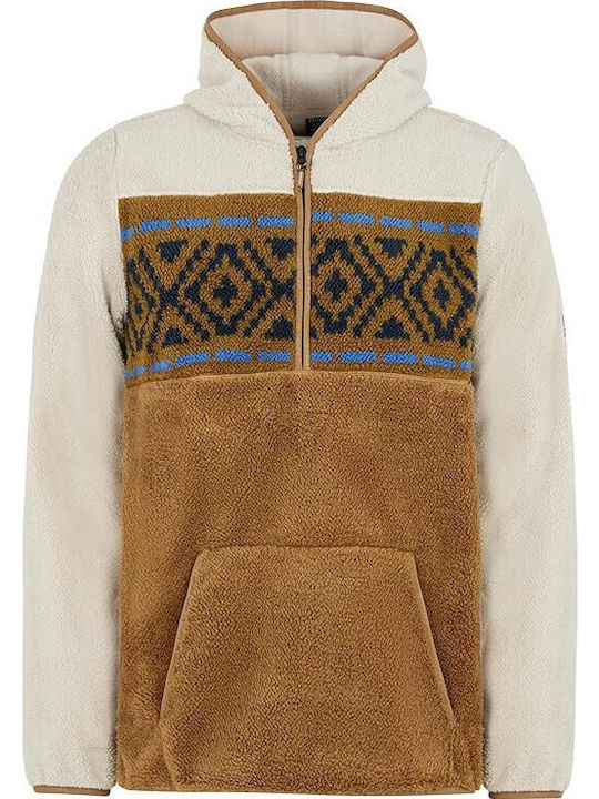 Sportliche Langarm Herrenbluse Braun