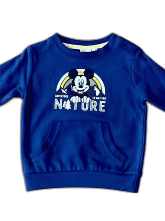 Disney Kids Blouse Long Sleeve Blue Mickey